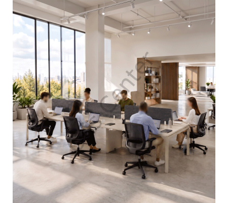 Haks Altı Kişilik Ofis Çalışma Masası (360 cm)